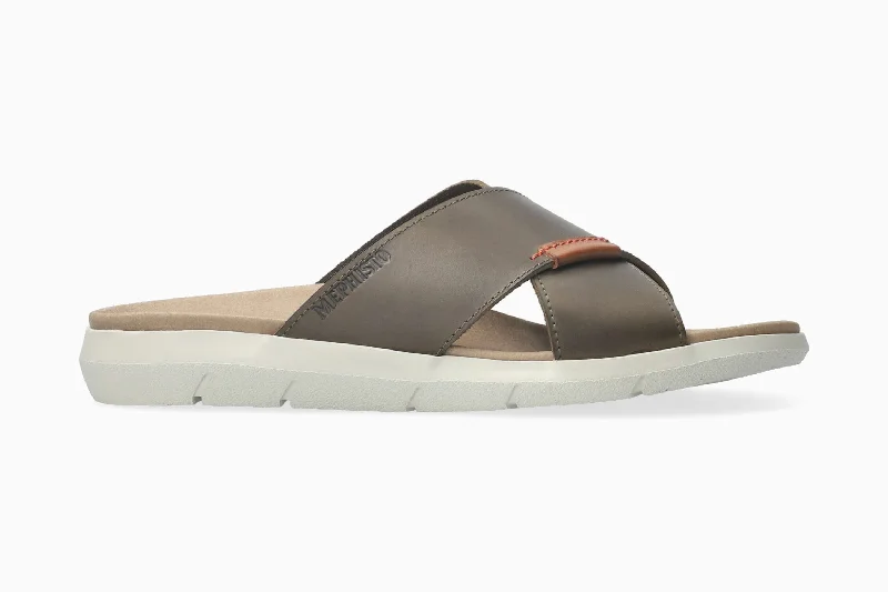 Men's sandals with a leather lining for comfort Men's sandals with a leather lining for comfort Conrad - Khaki