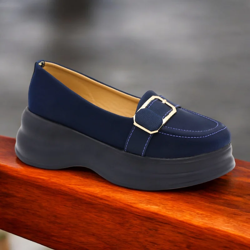 Men's slippers with a non - slip outsole for safety M0499 wedge pump