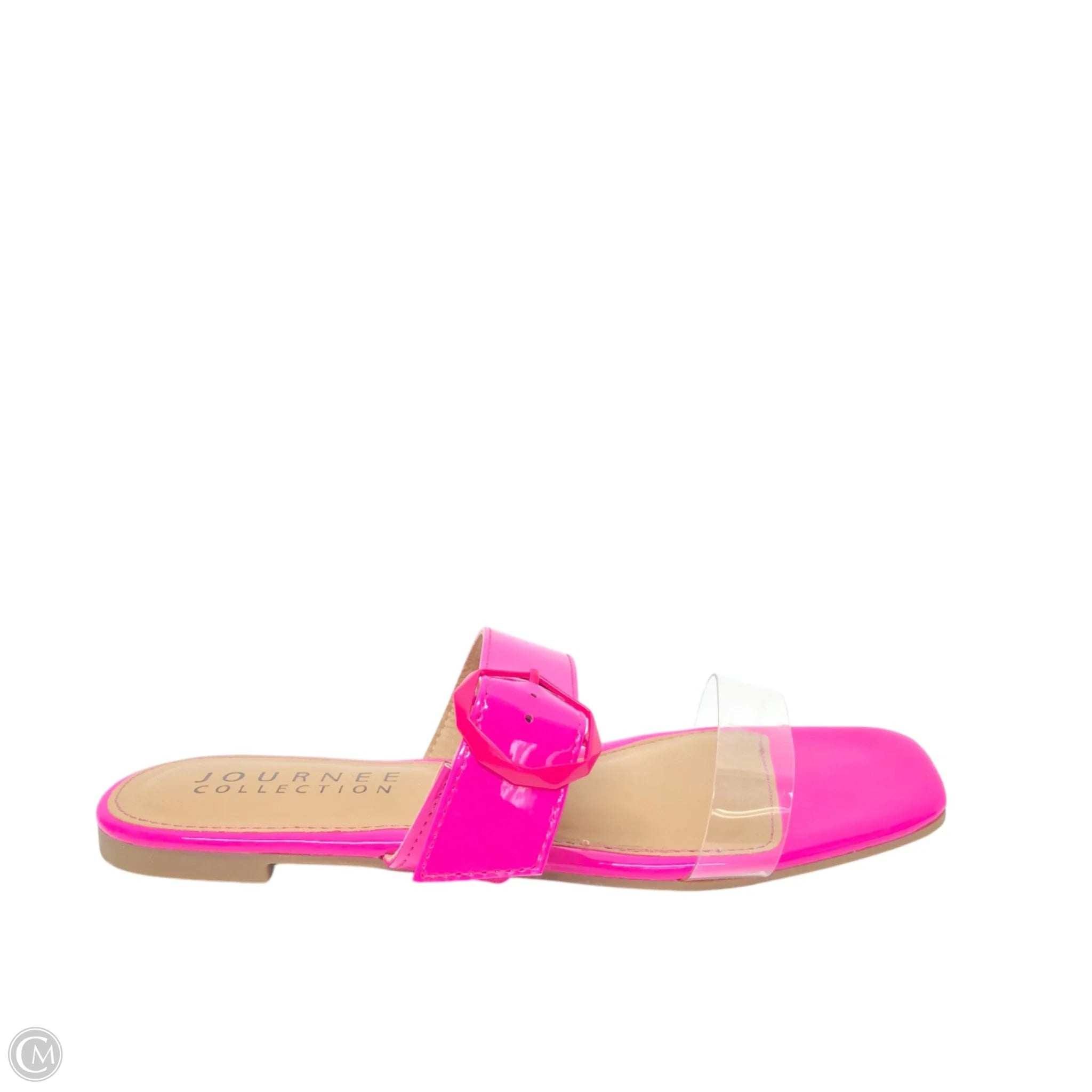Men's sandals with a durable outer sole Men's sandals with a durable outer sole Sandals Flats By Journee In Pink, Size: 6.5 Men's sandals with a durable outer sole Men's sandals with a durable outer sole Sandals Flats By Journee In Pink, Size: 6.5