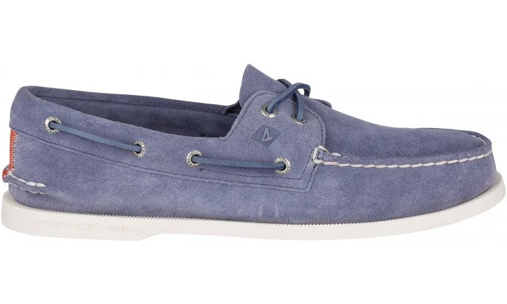 Men's casual shoes with a geometric pattern Summer Suede Boat Shoe - Navy