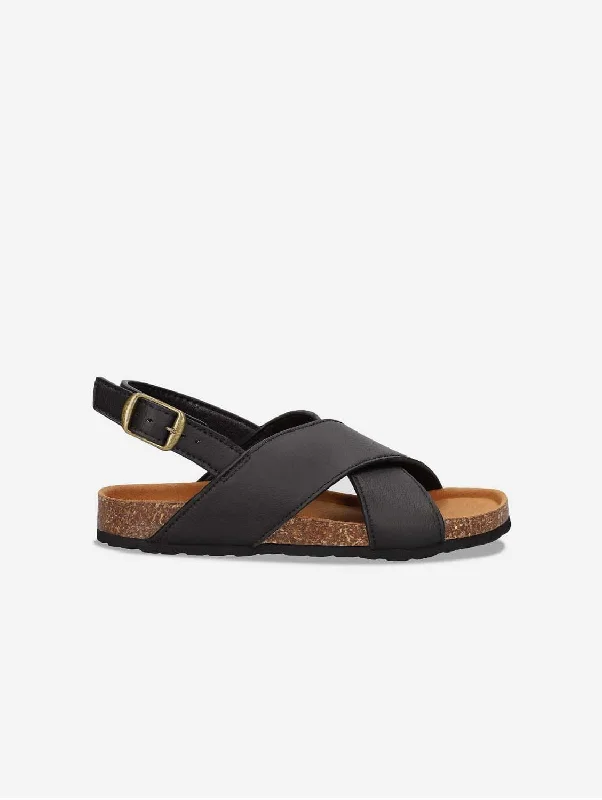Men's sandals in a neutral color like black or brown Men's sandals in a neutral color like black or brown Lanta Unisex Vegan Apple Leather Sandals | Black Men's sandals in a neutral color like black or brown Men's sandals in a neutral color like black or brown Lanta Unisex Vegan Apple Leather Sandals | Black