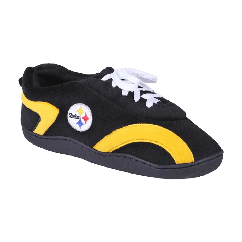 Men's slippers with a rubber sole for outdoor use Pittsburgh Steelers All Around