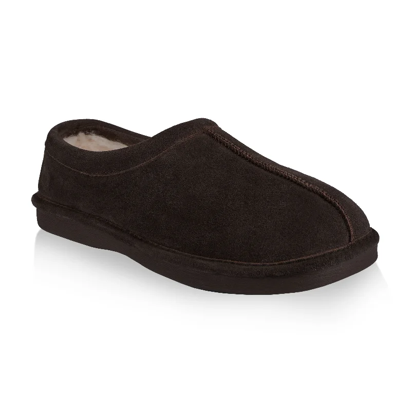 Men's slippers with a Velcro closure for easy on and off Thomas men's slipper (Dark brown) Men's slippers with a Velcro closure for easy on and off Thomas men's slipper (Dark brown)
