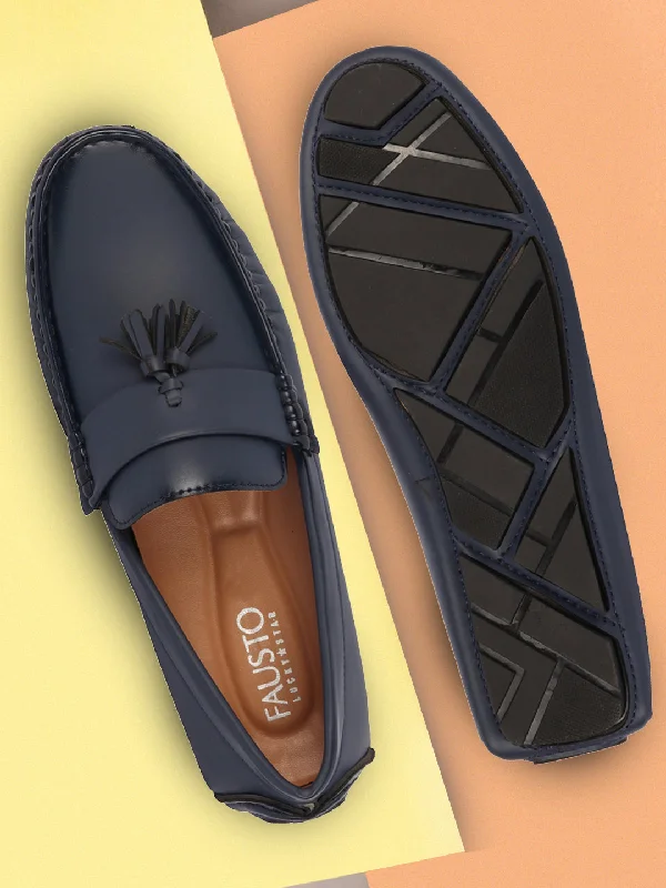 Men's casual shoes with a padded heel for comfort Men Blue Driving Outdoor Tassel Loafer and Moccasin Shoes Men's casual shoes with a padded heel for comfort Men Blue Driving Outdoor Tassel Loafer and Moccasin Shoes