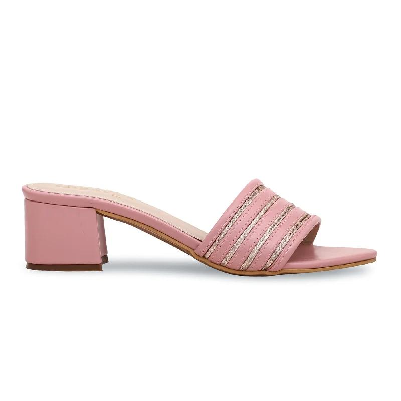 Men's slippers with a padded footbed for all - day comfort Pink Formal Slipper FR8120 Men's slippers with a padded footbed for all - day comfort Pink Formal Slipper FR8120