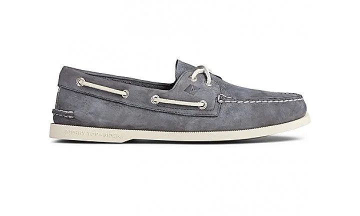 Men's casual shoes with a thick sole for added height Authentic Surf Boat Shoe - Grey Men's casual shoes with a thick sole for added height Authentic Surf Boat Shoe - Grey