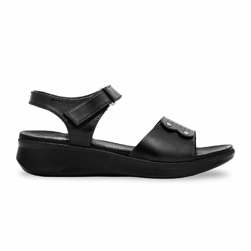 Men's sandals with a stretchy strap for a better fit Men's sandals with a stretchy strap for a better fit Black Formal Sandal PU0206
