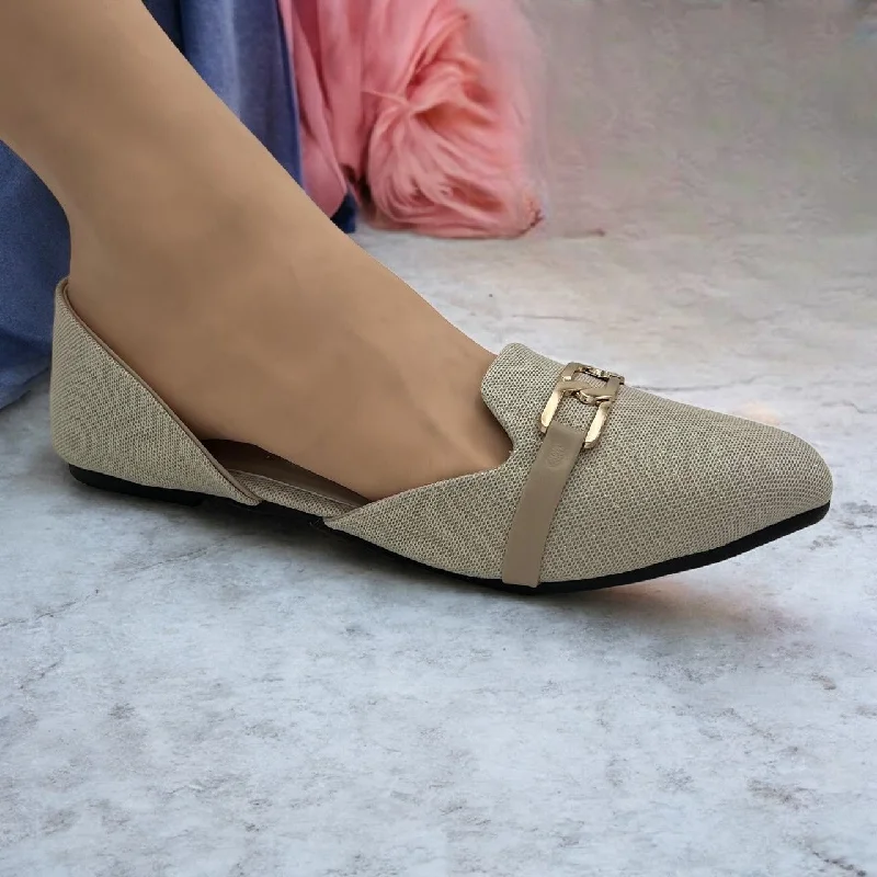 Men's plush slippers with a faux fur lining M0545 flat pump