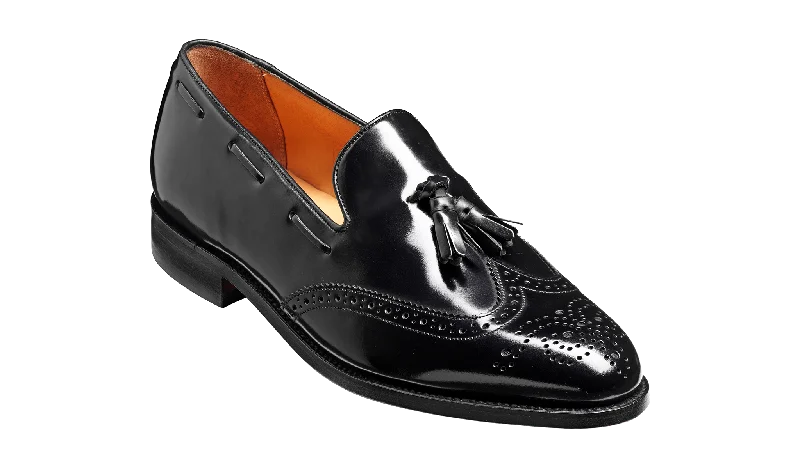 Men's loafers with a tassel front for a classic look Men's loafers with a tassel front for a classic look Clive - Black Hi-Shine Men's loafers with a tassel front for a classic look Men's loafers with a tassel front for a classic look Clive - Black Hi-Shine