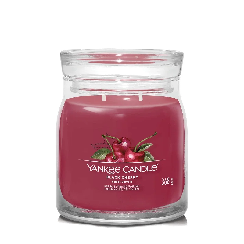 Men's slippers with a removable insole for cleaning Yankee Black Cherry Signature Medium Jar Men's slippers with a removable insole for cleaning Yankee Black Cherry Signature Medium Jar