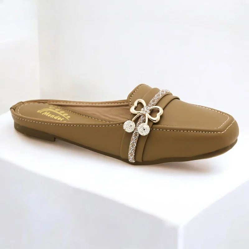 Men's slippers with a logo patch on the side M0515 oprn back