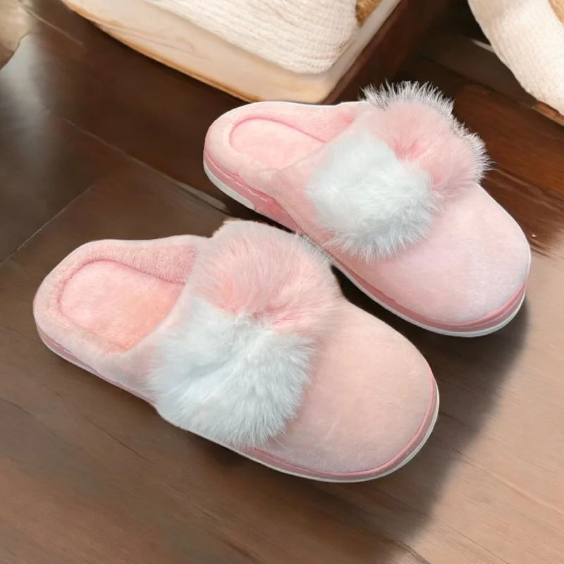 Slipper - boot style men's slippers for cold feet Fur half shoes