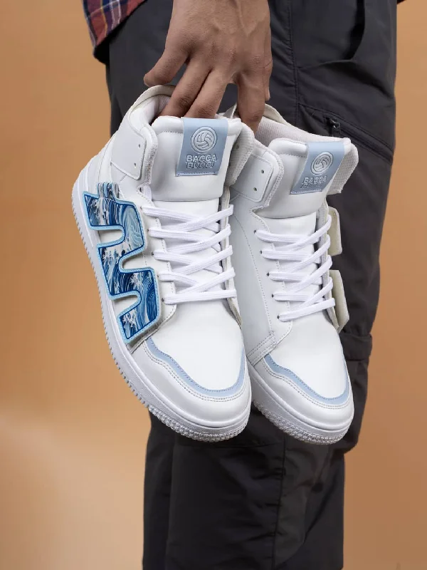 Men's casual shoes with a metallic trim Bacca Bucci High-Top PATCH-PLAY Men's Sneakers Men's casual shoes with a metallic trim Bacca Bucci High-Top PATCH-PLAY Men's Sneakers