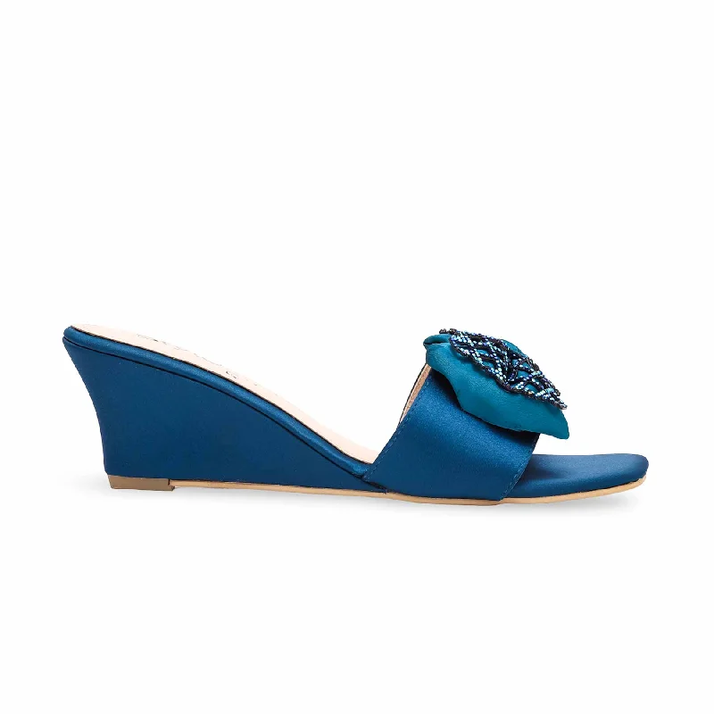 Men's slippers with a soft, flexible sole Seagreen Wedge Heel Slipper FN7935