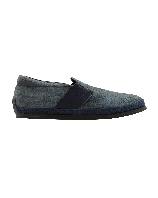 Men's loafers with a pointed toe for a stylish appearance Men's loafers with a pointed toe for a stylish appearance Tod's Slip-on Loafers in Navy Blue Suede