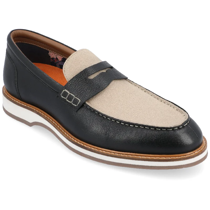 Men's loafers with a moc - toe design Men's loafers with a moc - toe design Thomas & Vine Kaufman Moc Toe Penny Loafer Men's loafers with a moc - toe design Men's loafers with a moc - toe design Thomas & Vine Kaufman Moc Toe Penny Loafer