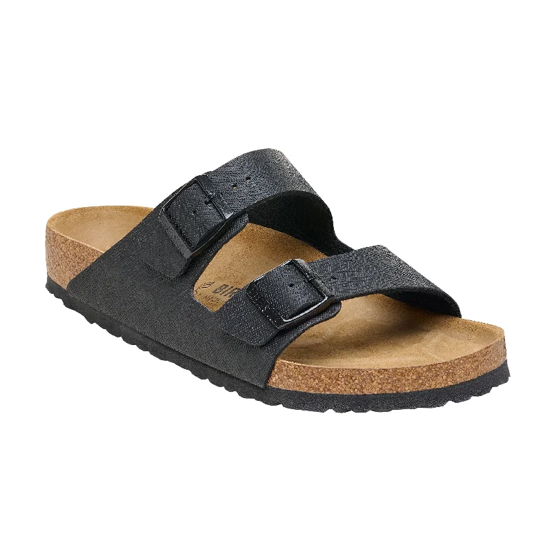 Men's sandals with a perforated leather upper for ventilation Men's sandals with a perforated leather upper for ventilation Arizona Saffiano Black Birko-Flor Men's sandals with a perforated leather upper for ventilation Men's sandals with a perforated leather upper for ventilation Arizona Saffiano Black Birko-Flor