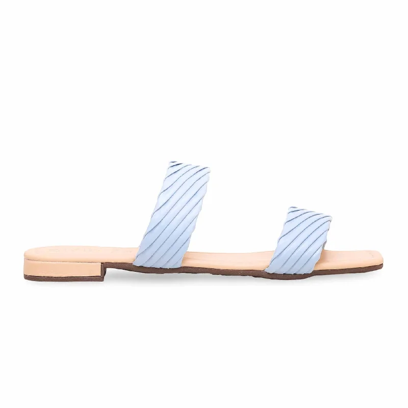Men's slippers in a warm color like red or brown Sky Blue Formal Slipper FR8244