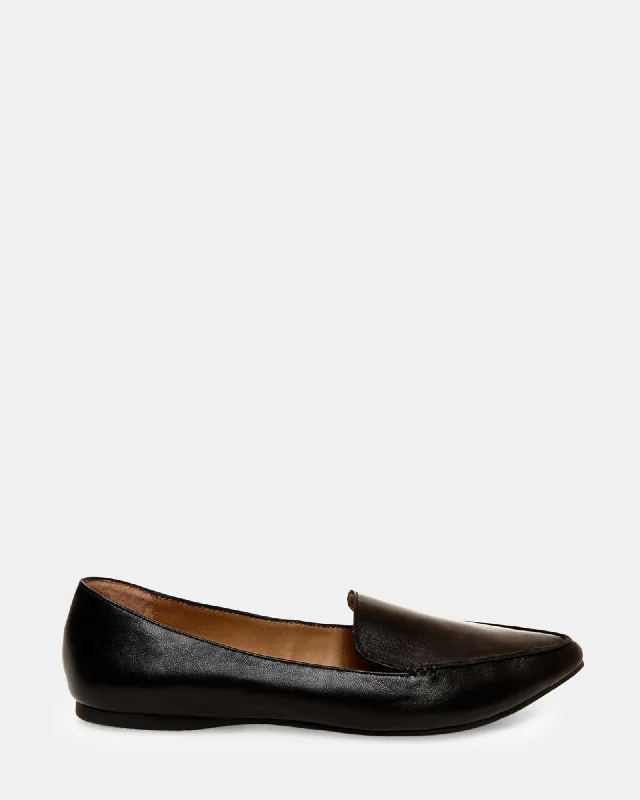 Men's loafers with a leather lining for comfort Men's loafers with a leather lining for comfort FEATHER BLACK LEATHER Men's loafers with a leather lining for comfort Men's loafers with a leather lining for comfort FEATHER BLACK LEATHER