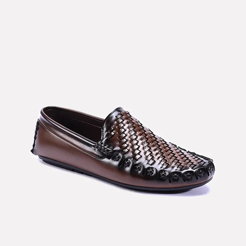 Men's loafers with a low - heeled design Men's loafers with a low - heeled design Vault Brown Textured Loafers 0130884 Men's loafers with a low - heeled design Men's loafers with a low - heeled design Vault Brown Textured Loafers 0130884
