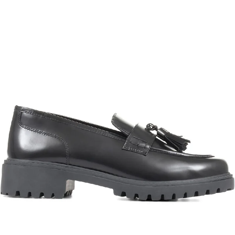 Men's casual shoes with a thick sole for added height Love Chunky Leather Loafers - LOVE / 322 266 Men's casual shoes with a thick sole for added height Love Chunky Leather Loafers - LOVE / 322 266