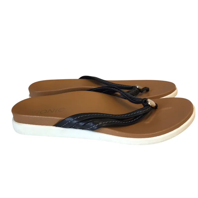 Men's sandals with a cushioned footbed Men's sandals with a cushioned footbed Sandals Flip Flops By Vionic In Black, Size:6.5 Men's sandals with a cushioned footbed Men's sandals with a cushioned footbed Sandals Flip Flops By Vionic In Black, Size:6.5