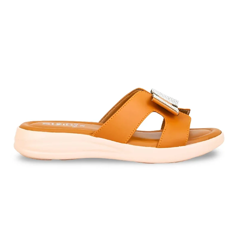 Men's slippers with a pointed toe for a stylish appearance Mustard Platform Heel Slipper PU0487 Men's slippers with a pointed toe for a stylish appearance Mustard Platform Heel Slipper PU0487