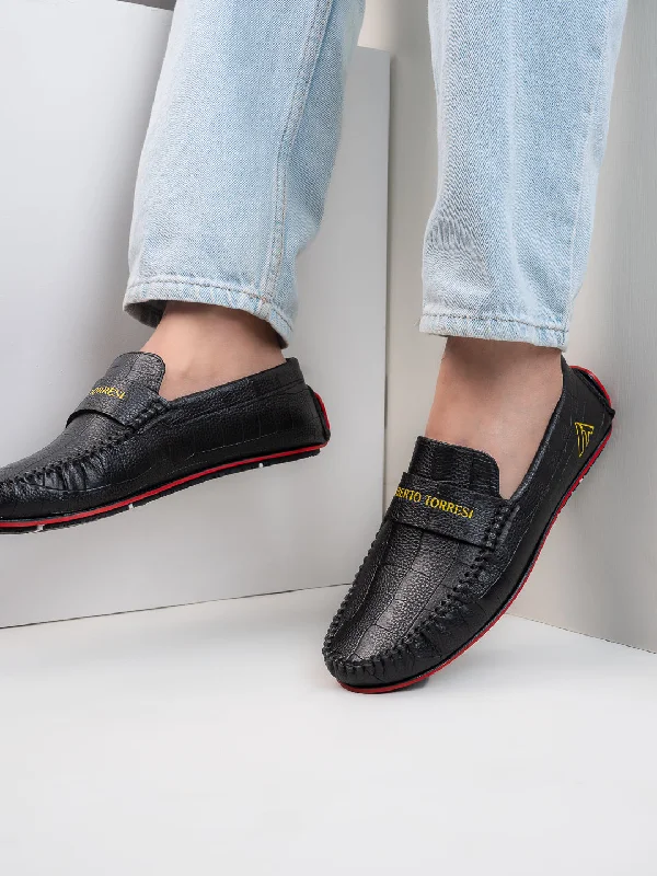 Men's casual shoes with a floral print for a unique style Alberto torresi Synthetic Black Casual Loafers Men's casual shoes with a floral print for a unique style Alberto torresi Synthetic Black Casual Loafers