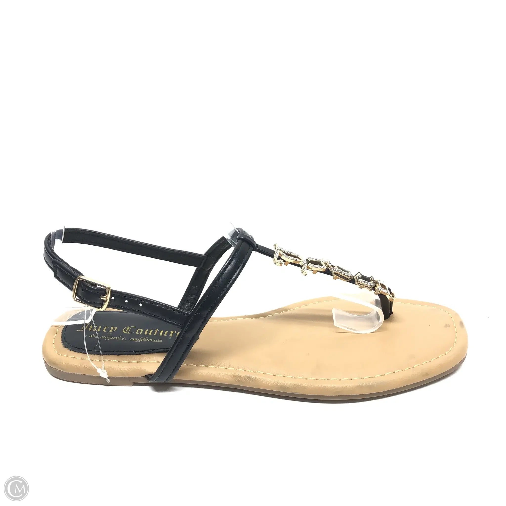 Men's sandals with a contrast stitching detail Men's sandals with a contrast stitching detail Sandals Flats By Juicy Couture In Black, Size: 7 Men's sandals with a contrast stitching detail Men's sandals with a contrast stitching detail Sandals Flats By Juicy Couture In Black, Size: 7