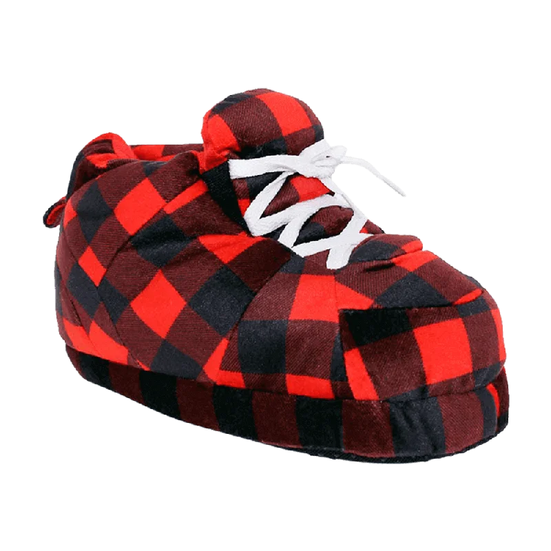 Men's slippers with a shock - absorbing midsole Hipster Plaid Slippers