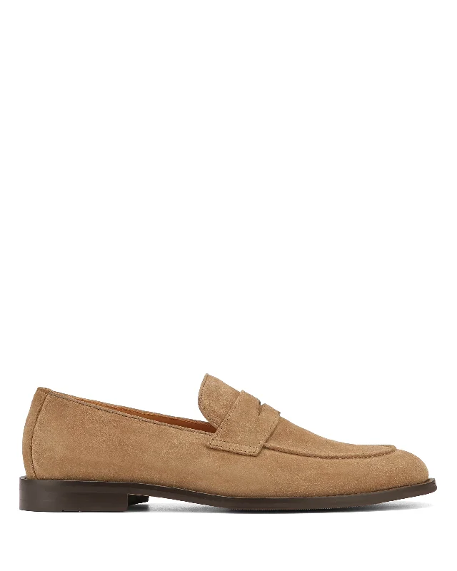 Men's loafers with a moc - toe design Men's loafers with a moc - toe design Ben Taupe Suede Men's loafers with a moc - toe design Men's loafers with a moc - toe design Ben Taupe Suede