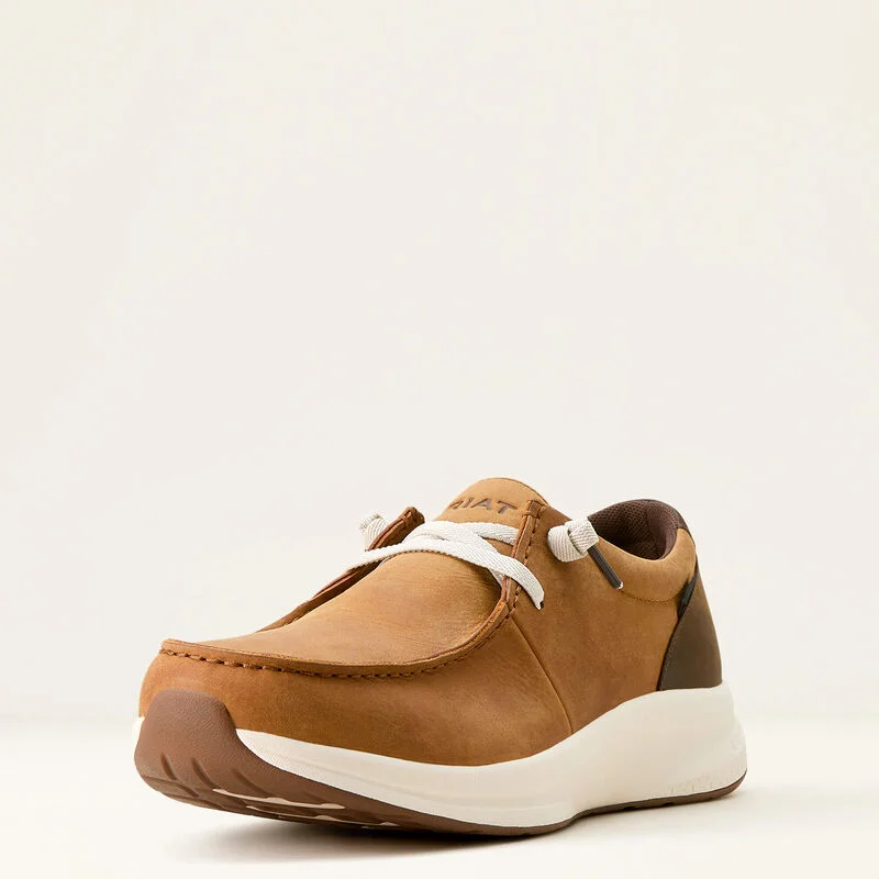 Men's casual shoes with a low - profile design Ariat Men's Buckeye H20 Waterproof Shoe in Sunset Wheat/ Dark Coffee Men's casual shoes with a low - profile design Ariat Men's Buckeye H20 Waterproof Shoe in Sunset Wheat/ Dark Coffee