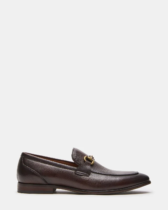 Men's leather loafers with a penny slot Men's leather loafers with a penny slot JAYSHAN BROWN LEATHER Men's leather loafers with a penny slot Men's leather loafers with a penny slot JAYSHAN BROWN LEATHER