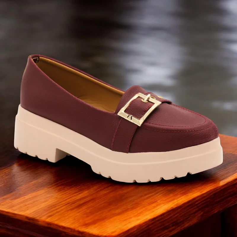 Leather men's slippers with a mule style M0492 block heel