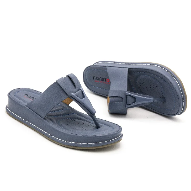 Men's slippers in a warm color like red or brown Ns70091 medicated flipflop