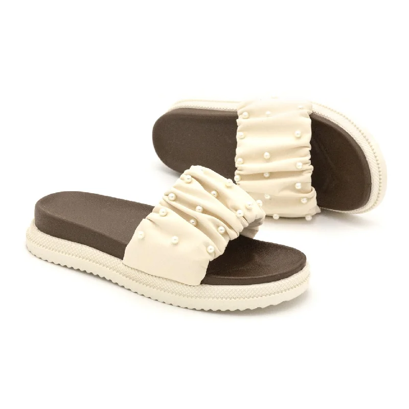 Men's slippers with a non - slip outsole for safety M089 pearl slipper
