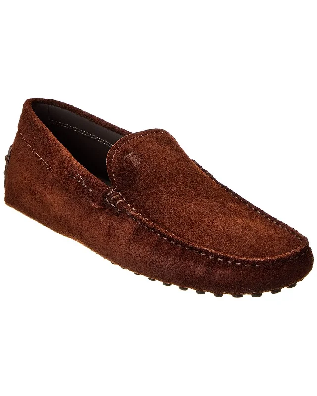 Men's loafers with a perforated leather upper for ventilation Men's loafers with a perforated leather upper for ventilation TOD’s Gommini Suede Driver Men's loafers with a perforated leather upper for ventilation Men's loafers with a perforated leather upper for ventilation TOD’s Gommini Suede Driver