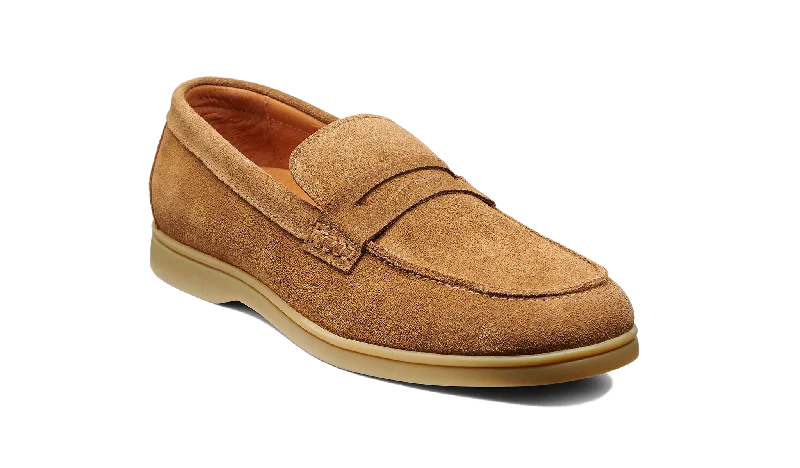 Men's loafers with a low - heeled design Men's loafers with a low - heeled design Santiago - Tan Suede Caramel Sole Men's loafers with a low - heeled design Men's loafers with a low - heeled design Santiago - Tan Suede Caramel Sole