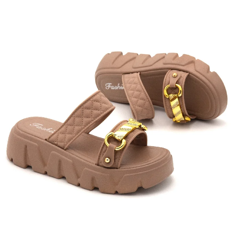 Men's slippers with a logo patch on the side Goldisa 2 Strap