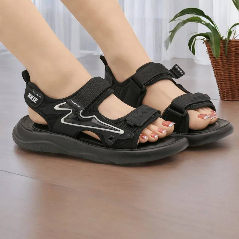 Men's slippers with a breathable fabric upper A801 kids sandal