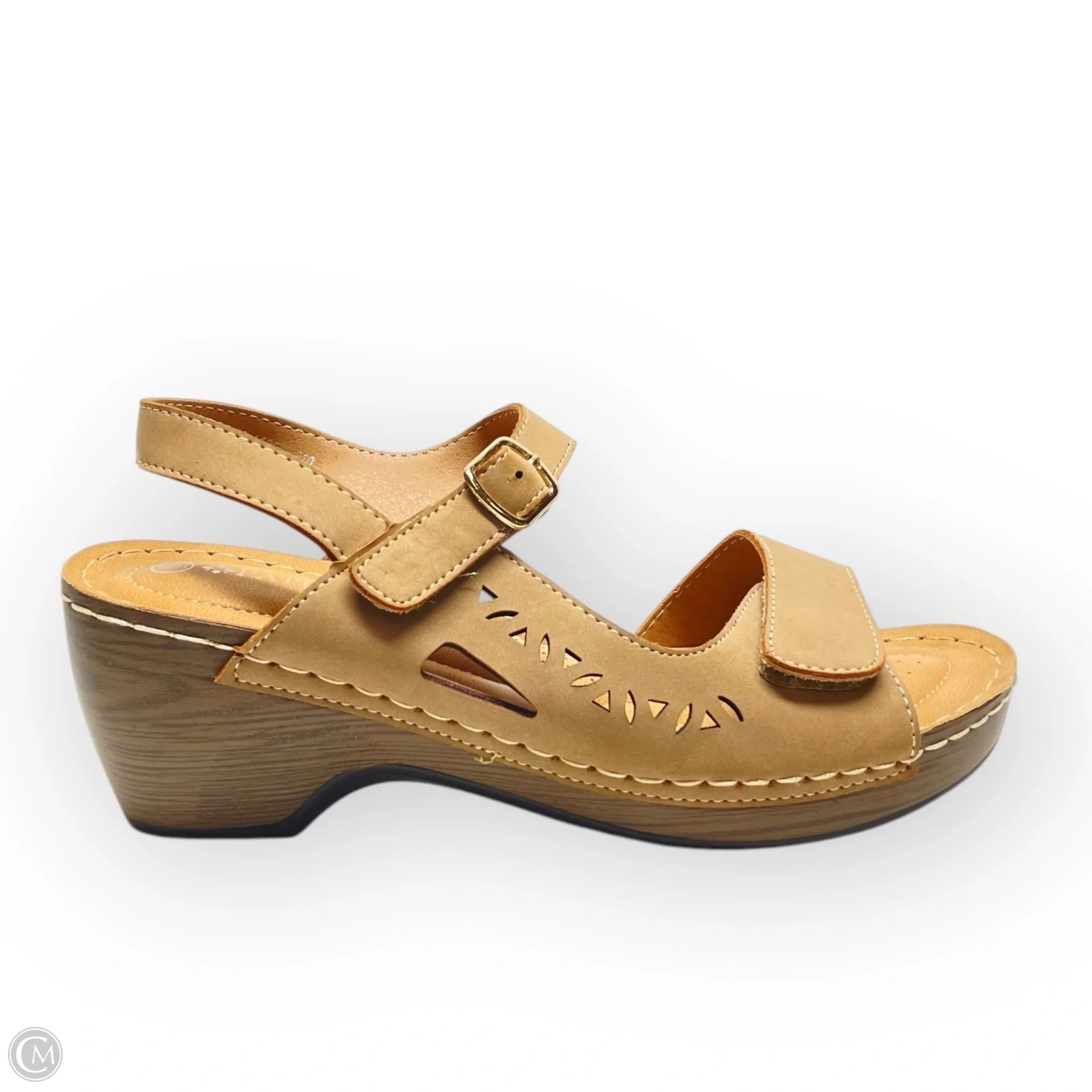Flip - flop style men's sandals for beach wear Flip - flop style men's sandals for beach wear Sandals Heels Block By Spring Step In Brown, Size: 9 Flip - flop style men's sandals for beach wear Flip - flop style men's sandals for beach wear Sandals Heels Block By Spring Step In Brown, Size: 9