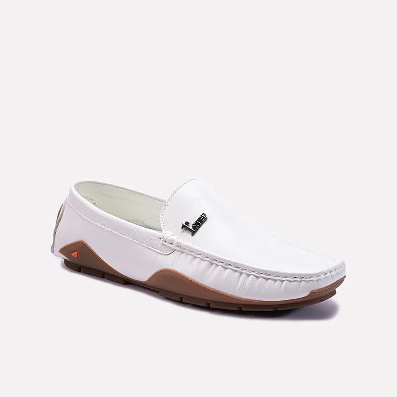 Men's loafers with a leather lining for comfort Men's loafers with a leather lining for comfort White Loafer Shoes 0130963 Men's loafers with a leather lining for comfort Men's loafers with a leather lining for comfort White Loafer Shoes 0130963