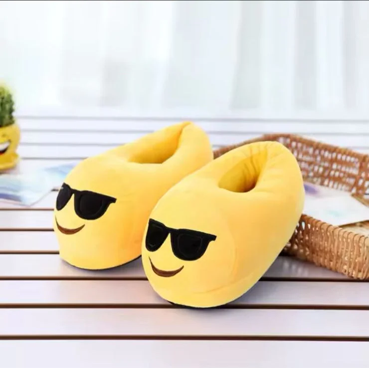 Men's slippers with a leather sole for a classic look Emoji cool shoes