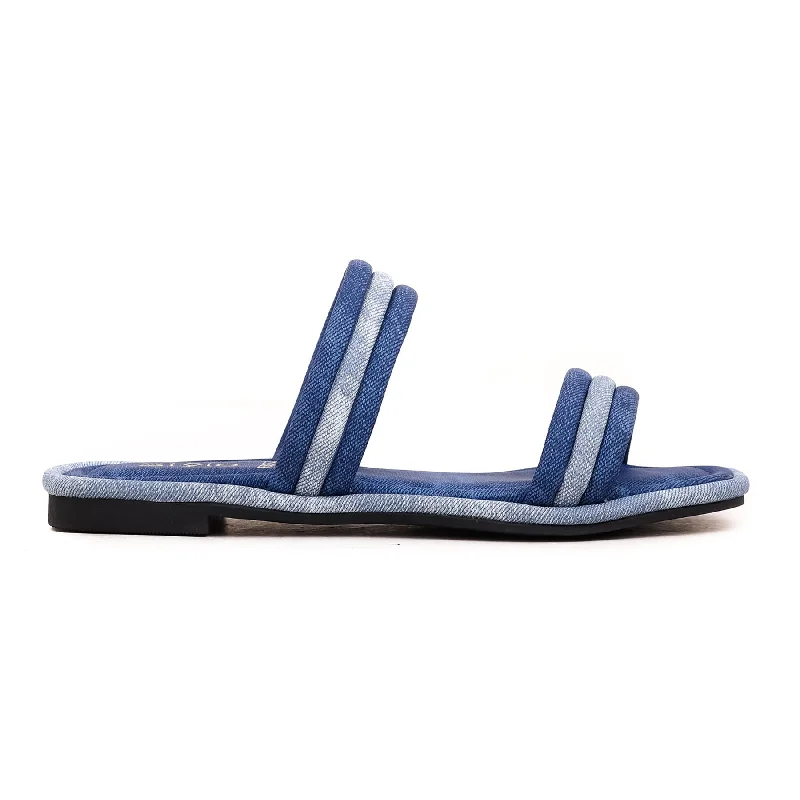 Men's slippers with a Velcro closure for easy on and off Blue Formal Slipper FR8072 Men's slippers with a Velcro closure for easy on and off Blue Formal Slipper FR8072