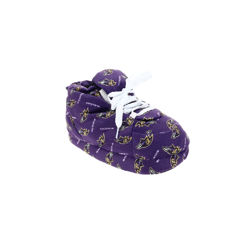 Men's slippers with a non - slip outsole for safety Baltimore Ravens Printed Slippers