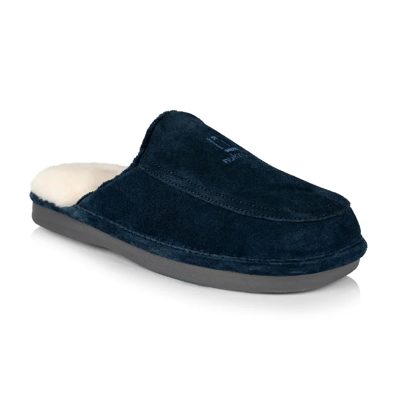 Men's slippers with a shock - absorbing midsole Todd men's slipper (Navy blue)