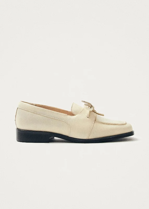 Men's loafers with a removable insole for cleaning Men's loafers with a removable insole for cleaning Amour Cream Leather Loafers