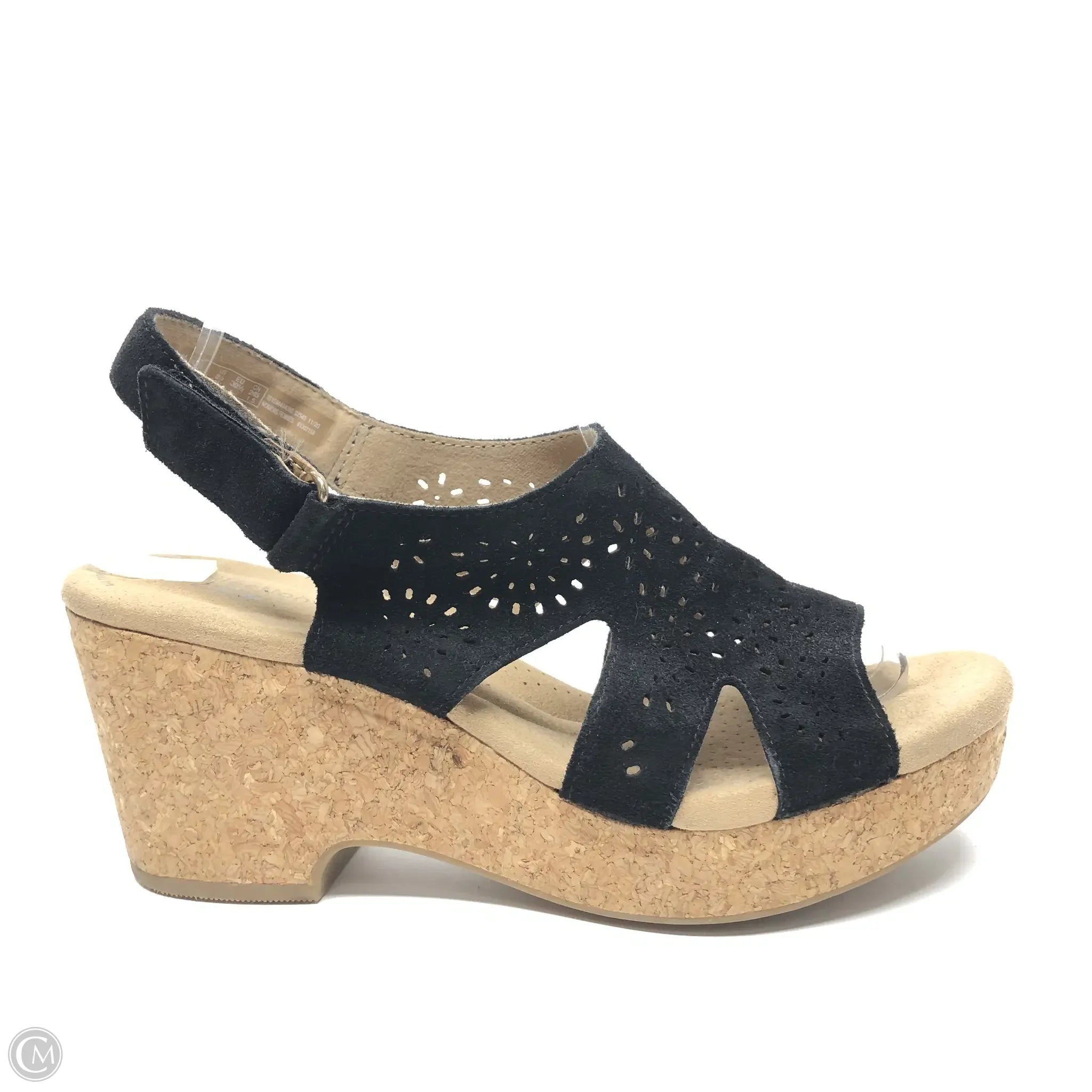 Flip - flop style men's sandals for beach wear Flip - flop style men's sandals for beach wear Sandals Heels Block By Clarks In Black, Size: 8.5