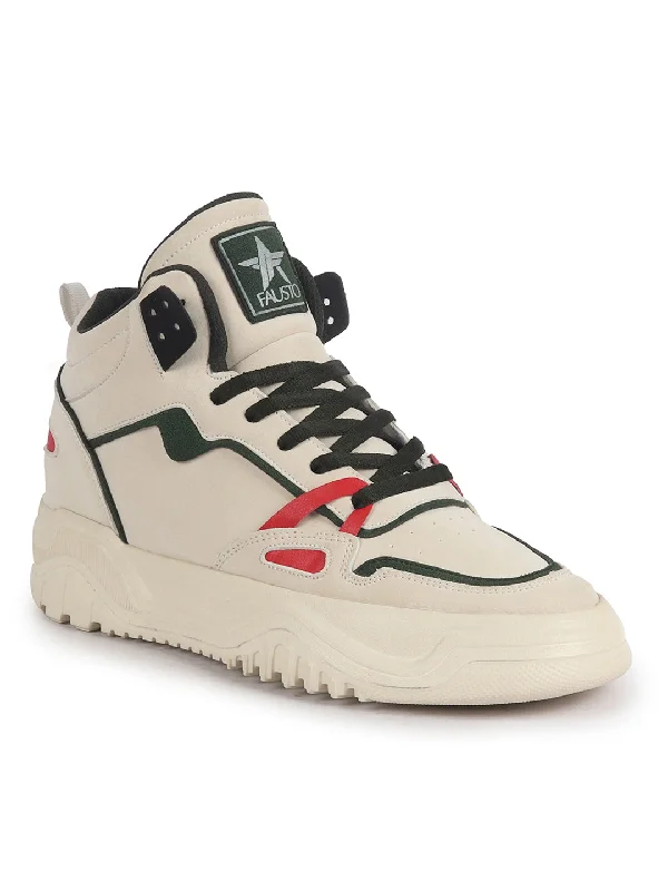 Men's casual shoes with a geometric pattern Men Green Colorblocked High Top Feather Lite Lace Up Sneakers|High Ankle Sneaker Shoes|Chunky Lace Up Casual Shoes Men's casual shoes with a geometric pattern Men Green Colorblocked High Top Feather Lite Lace Up Sneakers|High Ankle Sneaker Shoes|Chunky Lace Up Casual Shoes