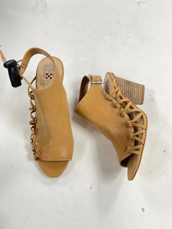 Men's sandals with a stretchy strap for a better fit Men's sandals with a stretchy strap for a better fit Sandals Heels Block By Vince Camuto In Tan, Size: 7.5 Men's sandals with a stretchy strap for a better fit Men's sandals with a stretchy strap for a better fit Sandals Heels Block By Vince Camuto In Tan, Size: 7.5